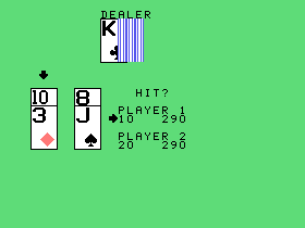 Blackjack & Poker screenshot 4 for TI-99